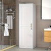 67" Tall Lockable Metal Storage Cabinet Narrow Stand-Alone Cabinet with Adjustable Shelves & Locking Door - Space-Saving Vertical Unit Suitable for Home Office, Pantry, Bathroom, Small Spaces