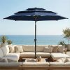 product-fancy-762781f0-b9f0-43a3-87c7-a3c77baff8a1 10Ft 3 Tiers Market Umbrella Patio Umbrella Outdoor Table Umbrella With Ventilation, Outdoor Umbrella For Patio, Pool Umbrella, Polyester Canopy, Suitable For Patio, Pool, Garden, Backyard, Deck, Base Not Include, Father'S Day Gift