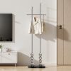 product-fancy-769342b1-5d31-412e-9d27-e9d32ed4973f Metal Freestanding Coat Rack with Stainless Steel Double Rods & Marble Base, Hanging Clothes Rack for Entryway, Hallway, Bedroom, Living Room, Hallway Organizer, Entryway Storage, Contemporary Furniture, Modern Coat Hanger, Durable Construction, Highquality Materials, Freestanding Hanger, Versatile Organizer, Apartment Living, Interior Decorators