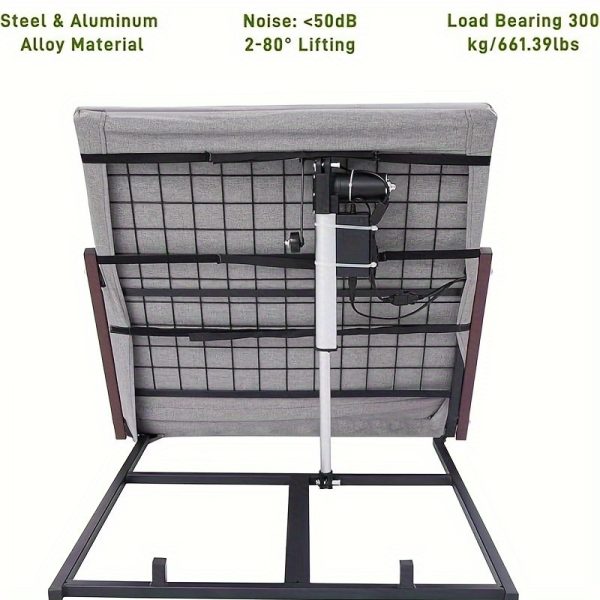 product-fancy-77ccf205-8b48-4695-8a91-54ecb642ad91 Adjustable Electric Lifting Bed Backrest 2-80° Support - Grey