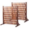product-fancy-77f1c26a-416b-4477-985b-cebc535fc7f3 1/2pieces Wood Fence Panel Retractable Privacy Screen | Expandable Farmhouse Garden Trellis, Adjustable Height & Width, Sturdy Wood for Yard/Patio/Balcony, Weatherproof, Easy Assembly, Decorative Privacy Barrier, Plant Support, Pet Gate