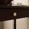 product-fancy-7812d3fd-539e-4f4a-992e-3bd942d5dab5 47.2'' Classic Rubberwood Writing Desk with Artistic Legs And Storage Drawer, Modern Computer Desk Workstation with Spacious Desktop, Timeless Design for Home And Office, Black