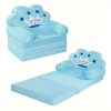 product-fancy-7892943e-4e89-409f-8f25-3cee48d0836c Kids Sofa Princess Crown Pink - 2-in-1 Flip Open Kids Couch & Lounger | Machine Washable Plush Cover & Certified Safe Foam | Dreamy Reading Nook Chair For Girls