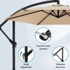 product-fancy-7921f9fd-7366-489a-ad8a-17048c99b8ee 10-Foot Cantilever Patio Umbrella Featuring an Infinite Tilt Mechanism, Offset Outdoor Umbrella with a Cross Base, Durable Crank Lift Market Umbrella Suitable for Yards, Gardens, And Decks (Weighted Base Sold Separately)