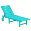 product-fancy-7934cafc-b59b-4b0c-a649-e5b2d48b8068 Chaise Lounge Chair Outdoor, HDPS Material, Outdoor Pool Lounge Chairs with 5-Position Backrest, Patio Lounge Chair with Wheels for Outside, Poolside, Beach