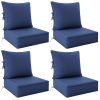 product-fancy-798c6234-b33d-4108-ab48-c181128ea7ce Outdoor Cushion Set of 1pc/2pcs/4pcs/6pcs - Thick 35D High-Density Foam Cushions Measuring 24*24*6.5 Inches, Featuring Quick Rebound, High Durability, And Easy Cleaning, Suitable for Outdoor Furniture Like Sofas And Patio Chairs
