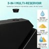 [Sturdy Umbrella Stand] Sturdy 4-Part Cantilever Umbrella Stand - 290Lbs Square Base That Can Be Filled with Sand Or Water, Ideal for Offset Patio Umbrellas, Suitable for Gardens, Pools, Decks, And Backyards