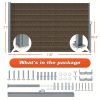 product-fancy-79c6764f-64d4-490a-be31-d478125c7dcb Retractable Side Awning - Folding Privacy Screen | Waterproof & UV-Resistant Outdoor Shade Divider for Patio, Garden, Balcony & Commercial Use Easy Install with PU Coating