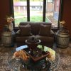 product-fancy-79e730ec-ed6f-436f-a4a9-31c549868459 Barrel Shaped Side Table, Wine Cabinet, Coffee Table with Storage Space, Western Cowboy Style, Sturdy Metal Cast Small Coffee Table, Suitable for Sofa Side, Study, Living Room, Backyard Garden Terrace