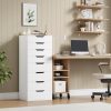 product-fancy-7a012275-3e72-4188-ab0a-7a5f28f8bf8a 8 Drawer File Cabinet | Wood Filing Cabinet Under Desk, Vertical Small Filing Cabinet Fits Letter, Legal, A4 Size, Contemporary Hardwood, Floor Mount, Assembled, For Home Office