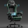 product-fancy-7a82b4bc-9519-4d19-a7cf-f552f93dfceb Gaming Chair with Massage Lumbar Support Ergonomic Computer Chair for Adults with Footrest and Lumbar Support with 360° Swivel Seat PU Leather Office Chair, Crafted From Durable Faux Leather, Best Gift for Father and Boyfriend