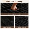 product-fancy-7ada9560-cf10-4f43-b773-efc91d3cfd51 L Couch Sofa Sectional for Sofa Living Room Convertible Couch Bed with Deep Seats Lounge Chairs, Corduroy, Boneless Sectional Couches, Living Room/Bedroom - Modular Living Room Furniture Set Ideal Multifunctional Couch - No Assembly Required (Black