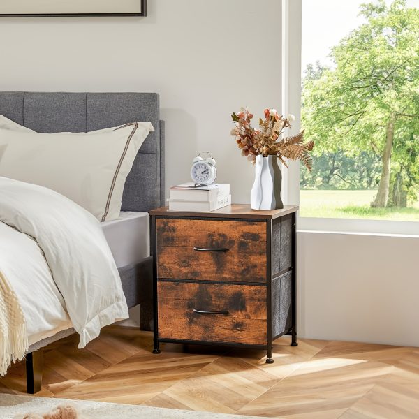 product-fancy-7b2f0bc3-0af8-4dc0-b85e-426c816393b9 Dresser For Bedroom, Storage Drawers, Skinny Fabric Storage Tower With 2/4 Drawers, Tower Organizer Unit, Chest Of Drawers With Wooden Top For Closet, Laundry, Entryway