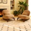 product-fancy-7bea7b0c-d43e-47c0-a6a4-fe39f67b9d3d Cute Accent Chair with Solid Wood Legs, Velvet Living Room Chair with Soft Cushion, Cozy Bedroom Chair, Comfy Armless Reading Chair for Apartment, Waiting Room, Balcony