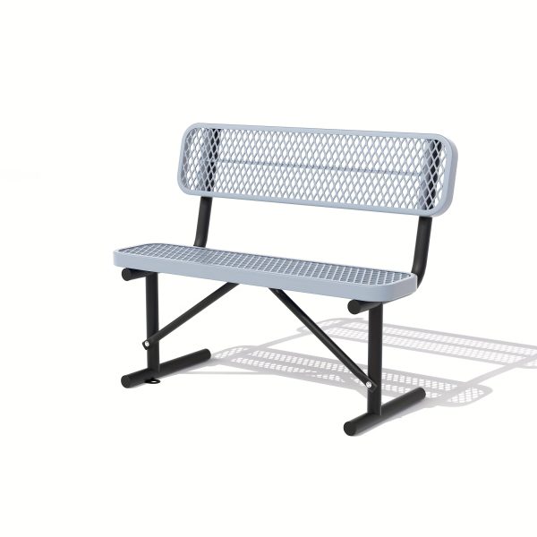 Sturdy Outdoor Metal Park ing, Offered in 4/6/8 Feet, Outdoor with Back Support And Portable Structure, Commercial ing for Shopping Centers, Retail Stores, Parks, And Patios