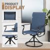 product-fancy-7cbc3c20-636b-4561-b3c0-d68efc639858 Patio Swivel Chair Set Of 2/4/6 Outdoor Dining Chairs W/High Back And Breathable Textilene, 350 LBS Capacity, All Weather Patio Rocking Chairs for Garden Backyard Deck