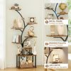product-fancy-7d4b44f8-6be3-4827-bf61-6cd4d09ef2bf CODACE 1pc Bookcase with LED Lights, 8-tier Corner Display Stand, 62" Multi-functional Metal Display Shelf for Plants, Handicraft, Tree-shaped Plant Shelf for Living Room, Study, Bedroom, Balcony, Entrance, Home Decor, Good Gift Choice Easter's Gift