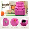 product-fancy-7e1d8e0c-158b-45fe-8c2b-d4c08e86491c Girls' Pink Velvet Recliner Chair with Cup Holder & Storage Pocket - Heavy-Duty 300lb Capacity, Ergonomic Backrest & Armrests, Manual Recliner with Safety Belt - Modern Soft Cushioned Lounge Chair for Kids & Teens, Easy Assembly, Ideal for Bedroom, Living Room, Home Theater - Durable Wood Frame & Fabric, Ideal Gift for Girls 3-12 Years (Pink, Purple, Black, White, Grey Available), Lounge Chair for Teens, Comfortable Sitting, Playroom Seating, Stylish Recliner, Highcapacity Recliner, '