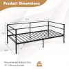 product-fancy-7ec12cfc-acf2-4722-8812-a6ea7df1a853 Dual-Use Twin Metal Daybed Frame - Space-Saving Sofa Bed for Living Room & Bedroom
