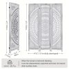 product-fancy-7ec38671-5257-4615-ba1e-478dacf78c22 3/6 Panel Boho Folding Room Divider - Carved Wood Privacy Screen, Adjustable Indoor/Outdoor Farmhouse Partition with Lightweight HDF Board & Wood Veneer Panels, Portable Room Divider for Home, Office, Garden, Patio Suitable for Privacy Screening