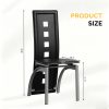 product-fancy-7ee5e3e0-4f1f-4708-b351-420e617328b5 4pcs Hollow Decoration PU Leather Dining Chair Black