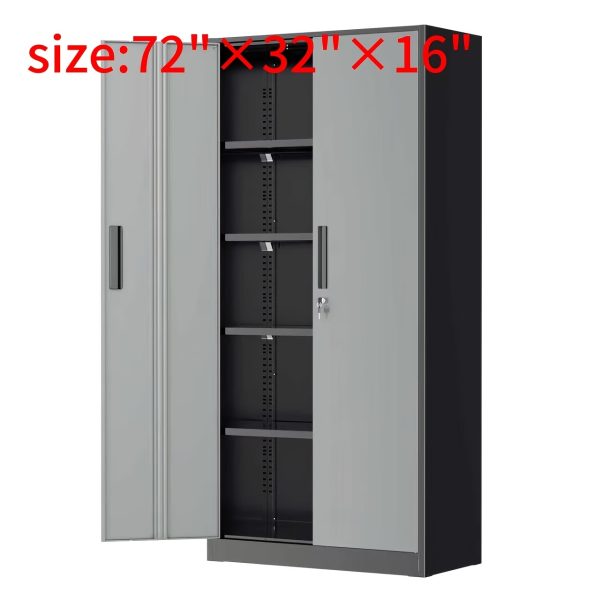 product-fancy-7f21d599-5796-4387-a6b4-001ec9c28867 Lockable Metal Filing Cabinet, Metal Filing Cabinet, Used For Storing Documents And Office Supplies, Equipped With A Door And Shelves, Is A Modern Style Filing Cabinet, Convenient To Use And With A Small Footprint.