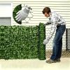 product-fancy-7f51c03c-86eb-4332-b222-372a9fc324e3 119 X 40 Inch Artificial Ivy for privacy Screen Realistic Faux Greenery Wall Panel For Outdoor Home Garden And Patio Decor Perfect For Privacy And Aesthetic Enhancement Including Work Gloves