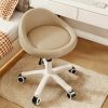 product-fancy-7f5d2c24-f5ab-4b7e-b936-d0fc135a2505 Adjustable Rolling Stool with Backrest, 360° Swivel Salon Chair with Wheels, Vanity Stool for Spa, Tattoo, Massage, Office, And Makeup Height Adjustable And Comfortable