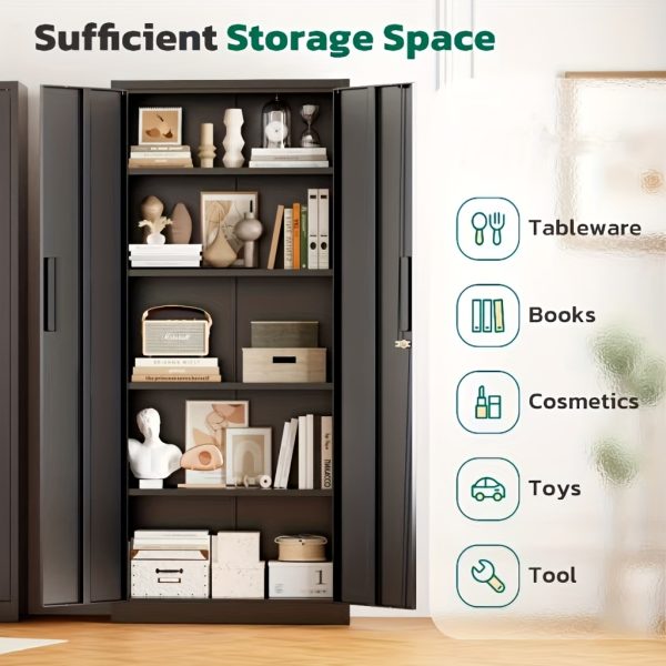 product-fancy-7ffd310d-aed8-40ea-9572-d9f659e2a8cd Lockable Metal Filing Cabinet, Metal Filing Cabinet, Used For Storing Documents And Office Supplies, Equipped With A Door And Shelves, Is A Modern Style Filing Cabinet, Convenient To Use And With A Small Footprint.