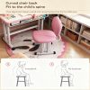 product-fancy-80b91be2-b2d2-4dac-82a2-76edf3793815 Adjustable Kids Study Desk & Chair Set, Ergonomic Curved Back Spine Protection, Height Adjustable, Wipeable Desktop, Detachable Reading Stand, Eye-Caring LED Lamp, Multiple Colors, Ideal For 3-18 Years Old Kids Home School Study & Daily Use