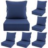 product-fancy-80cbca61-0fc2-4cac-97c1-b9ed2778859e Outdoor Cushion Set of 1pc/2pcs/4pcs/6pcs - Thick 35D High-Density Foam Cushions Measuring 24*24*6.5 Inches, Featuring Quick Rebound, High Durability, And Easy Cleaning, Suitable for Outdoor Furniture Like Sofas And Patio Chairs