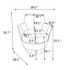 product-fancy-81017715-5fe8-46f1-a8fe-1af2d09dcbad 360° Rotatable Bedroom Comfort Cinema Chair with Golden Stainless Steel Base Circular Bar Stool ( Set Of Two)