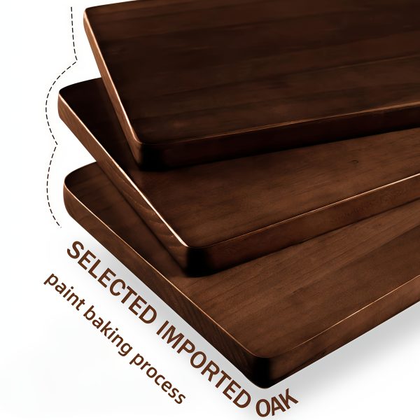 Modern Glass Coffee Table for Living Room Mid Century, Small Coffee Table Stylish Coffee Tables, Suitable for Bedroom Living Room Reception Office Tables (Walnut/Brown, Medium)