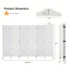 Bonnlo & MDF Freestanding Pegboard Room Divider - Folding Privacy Screen with Wood Panel Partition, Lightweight Space Separator Suitable for, Office, Events, Retail Display