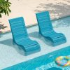 product-fancy-81e9ac02-8128-4089-9077-138f56849466 HDPS Pool Lounge Chairs Outdoor Set Of 2, All Weather Chaise Chairs Up to 7 Inches Of Water, Lounge Chair Outdoor, Fade-Resistant Pool Lounger for Deck, Beach, Yard