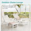 product-fancy-8280a59b-ad7a-420c-b4d9-f632330891a5 Chaise Lounge Chair Outdoor, HDPS Material, Outdoor Pool Lounge Chairs with 5-Position Backrest, Patio Lounge Chair with Wheels for Outside, Poolside, Beach