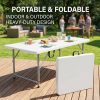 product-fancy-829fbfac-296a-4e7a-8fae-e675e9ed6f7d 6FT Folding Table, 6 Foot Folding Table Heavy Duty, Portable Plastic Folding Table with Handle, Fold in Half Table for Indoor Outdoor Use, Fold Up Table for Camping Dining Party Picnic Events