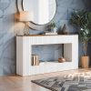 product-fancy-83c397e3-f804-45ec-927a-1c2a3a3d4f9e 55.11-Inch Farmhouse Console Table, 2-Tier Rustic Entryway Table with Storage, Rectangular Sofa Table Behind The Couch for Living Room, Hallway, Entrance