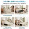 product-fancy-83d9f642-5618-4ea7-9693-0350f4686f53 3in 1 Convertible Queen Sofa Bed, Pull Out Sleeper Couch, Armless Loveseat for Small Spaces