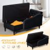 product-fancy-840bff2e-33f8-447f-8289-52b48a73ae55 ACMEASE Fabric Chaise Lounge Featuring Left Armrest & Support Pillow, Button-Tufted Sofa with Storage, Indoor Lounge Chair, Contemporary Velvet Lounge Chair Suitable for Bedroom, Living Room, And Office