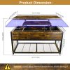 product-fancy-840fcd75-7b4f-434c-a7dd-27f9d5452a98 Lift Top Coffee Table with Hidden Storage, Industrial Wood And Metal Living Room Table with Open Shelf, Liftable Dining Coffee Table for Home Office