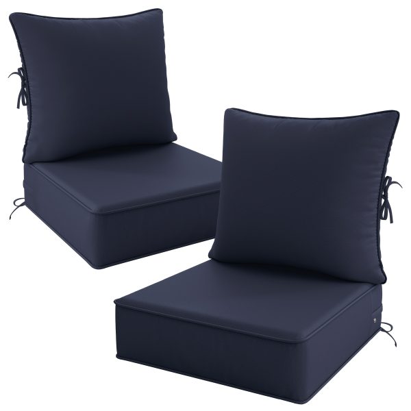 product-fancy-847daed9-fd75-43bb-9847-9dda0e713f6f Outdoor Cushion Set of 1pc/2pcs/4pcs/6pcs - Thick 35D High-Density Foam Cushions Measuring 24*24*6.5 Inches, Featuring Quick Rebound, High Durability, And Easy Cleaning, Suitable for Outdoor Furniture Like Sofas And Patio Chairs