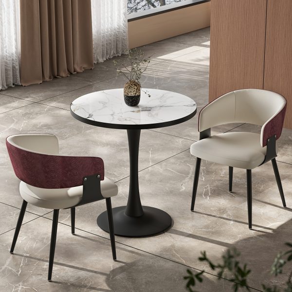 product-fancy-854e1d39-adf6-4762-97ce-c354c7ab7239 AESOME Mid-Century Dining Chairs Set of 2 Crocodile-Textured Back Upholstered Kitchen Chairs for Living Room Lounge, Luxury Microfiber Faux Leather Dining Room Chair, Easy Assembly (Chairs Solely)