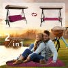 product-fancy-855171a4-16af-4402-9766-c07766b611b3 3-Seater Waterproof Outdoor Porch Swing Cushion with Backrest - Suitable for Outdoor Furniture, Thick 5" Cushion, Machine Washable Suitable for Patio Bench, Garden Swing Chair, Backyard Cushions for Poolside and Deck