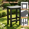 product-fancy-85aad123-bbda-4a10-b55b-83d248000cb0 5pcs Outdoor Bar Table And 4-Chair Set, 55-Inch Rectangular High-Leg Bar Table with Stools, All-Weather Waterproof Patio Furniture, Easy to Assemble, Ideal for Patios, Balconies, Backyards, Porches, And Small Spaces