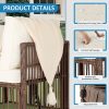 [All-Weather Wicker Set] Outdoor Patio Furniture Sets, All-Weather Wicker Patio Furniture Set with Multi-Functional Corner Sofa And Cushions, Coffee Table, Rattan Outdoor Sectional Conversation Sofa Set for Porch, Balcony, Backyard, Garden