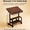 product-fancy-85c8bfeb-0d4a-4dbb-8fea-ef0b651ed5e2 Portable Height Adjustable for artist Desk, Natural Wood Grain Surface with Anti-Slip Edge, Sturdy Metal Frame And Smooth Wheels, 2-Tier Storage for Art Supplies, Perfect for Drawing Painting Creation
