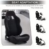 product-fancy-86370de5-3cc1-4215-8391-3f74197399f5 Minneer Adjustable Racing Simulator Cockpit Black Seat Dual Lock Dual Lane Adjustable PVC