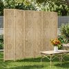 product-fancy-865f8f32-b3fe-4d33-bd28-1d9612935b1c 6 Or 4 Panel Wood Screen Room Divider, Farmhouse Style Carved Boho Wall Dividers Folding Screens, Freestanding Hollow Partition Privacy Screen for Home Office Bedroom Studio Apartment, Natural