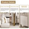 product-fancy-86c20503-b748-4b5b-8fb3-d9c531fedc0b Set of 2 67" 2-Seater/ 84.7" 3-Seater Chesterfield Sofas Luxury Velvet Couches Modern White And Golden Sofas for Living Room, Mid-Century Victorian Loveseats with Removable Cushions And 2 Toss Pillows And Golden Metal Legs